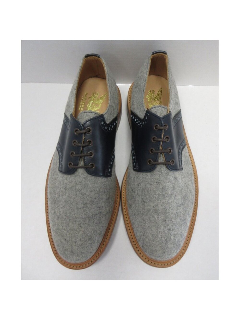 Mark McNairy Shoes 11 New Amsterdam Saddle Oxford Wool Leather England
